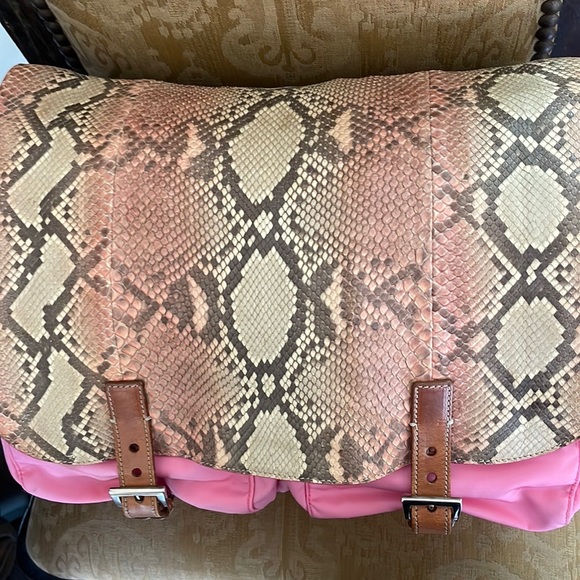 😂🔥☄️💥Price Lowered☄️💥Stunning rare Prada  nylon bag and Python - Picture 7 of 16